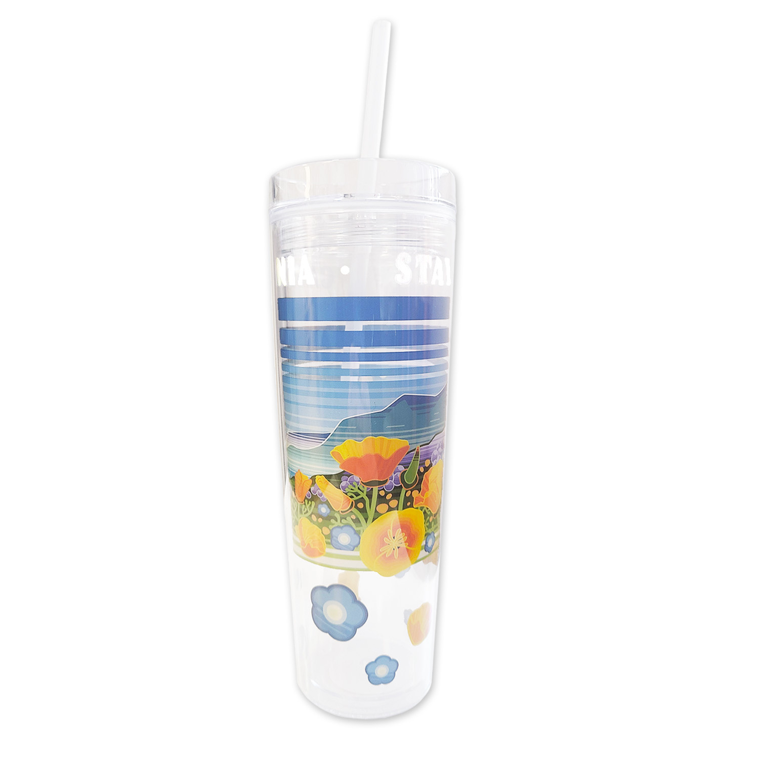 SF Mercantile California Horizons Stay Golden Straw Tumbler
