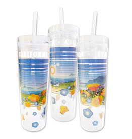 SF Mercantile California Horizons Stay Golden Straw Tumbler