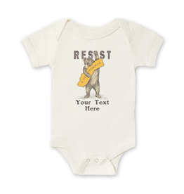SF Mercantile CA Resist Bear Custom Onesie