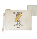 SF Mercantile CA Resist Bear Custom Lined Zipper Pouch with Handle