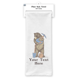 SF Mercantile Miner Bear Custom Flour Sack Towel