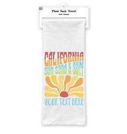 SF Mercantile CA Sun & Surf Custom Flour Sack Towel