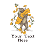 SF Mercantile Poppy Bear Custom Unisex Pullover Hoodie