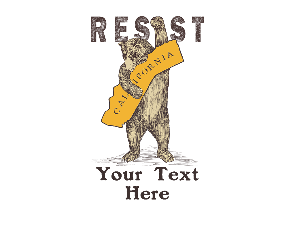 SF Mercantile CA Resist Bear Custom Unisex Pullover Hoodie
