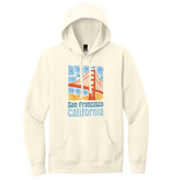 SF/CA Flower Power Unisex Hoodie, Cream