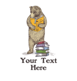 SF Mercantile Book Bear Custom Unisex Pullover Hoodie