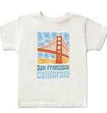 SF/CA Flower Power Kids Tee, Cream