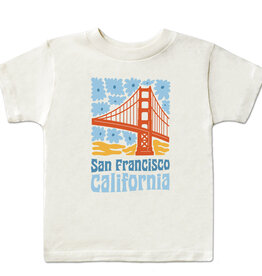 SF/CA Flower Power Kids Tee, Cream