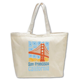 SF/CA Flower Power Beach Bag