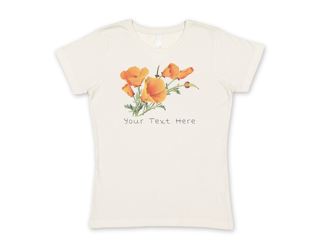 SF Mercantile Vintage Poppies Custom Women's Tee