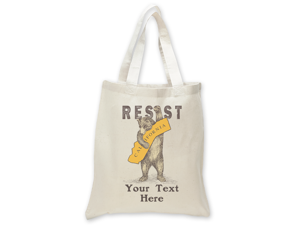 SF Mercantile CA Resist Bear Custom Totes