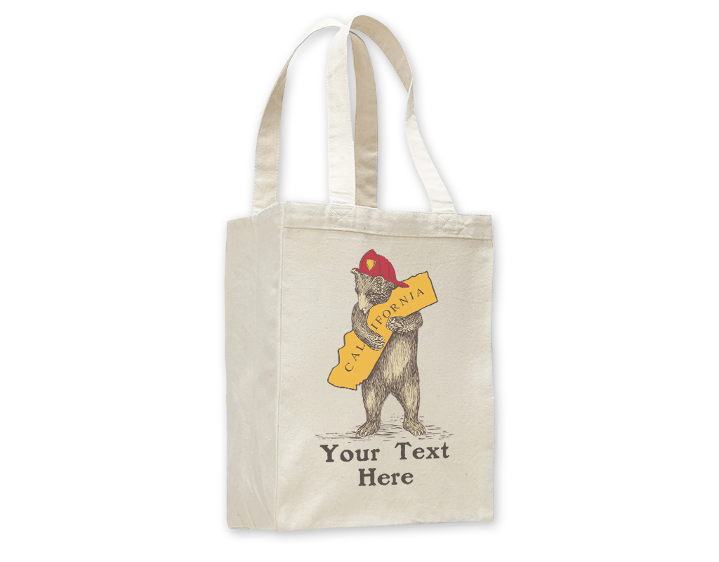 SF Mercantile CA Firefighter Bear Custom Totes
