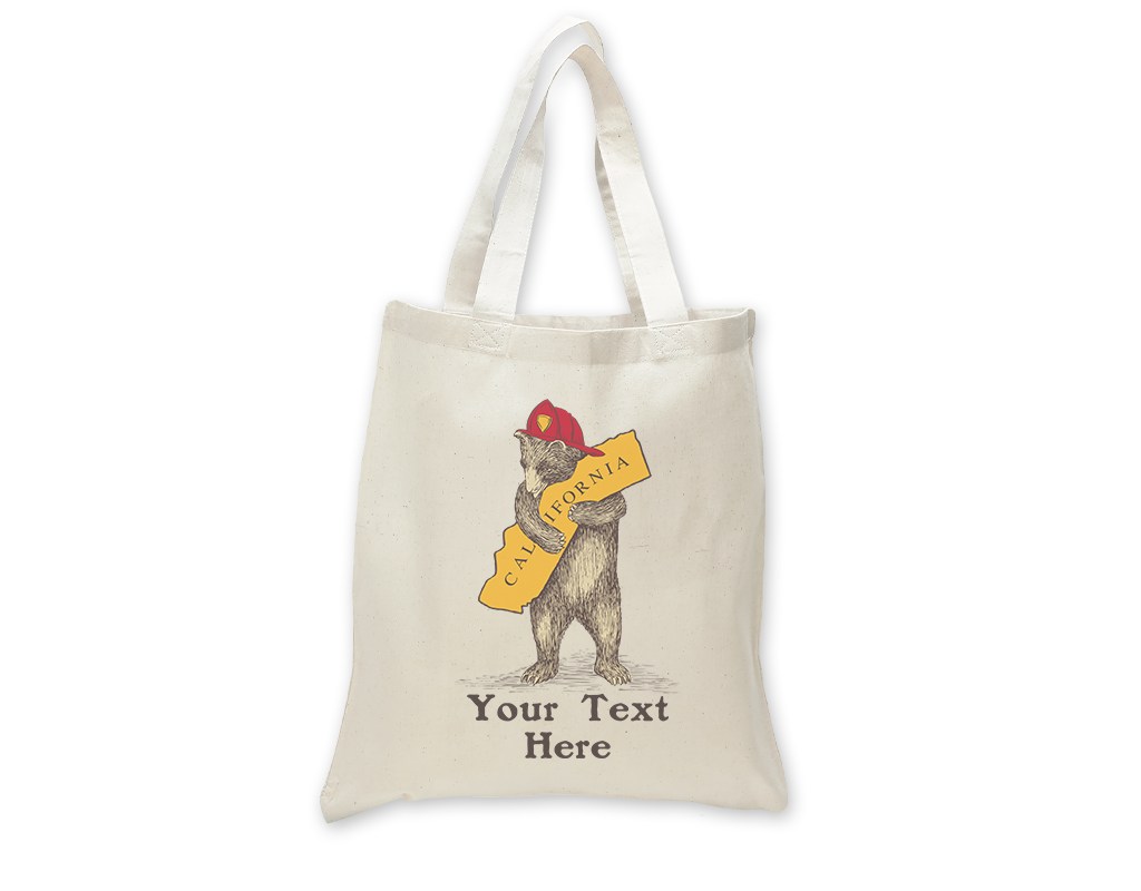 SF Mercantile CA Firefighter Bear Custom Totes