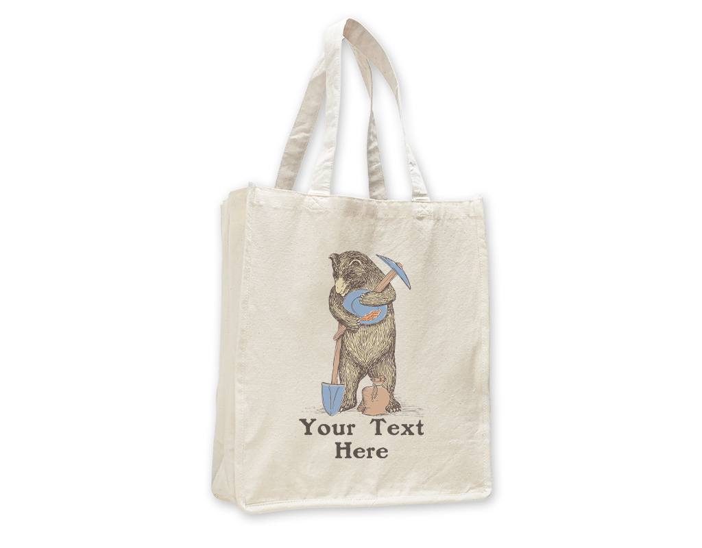SF Mercantile Miner Bear Custom Totes