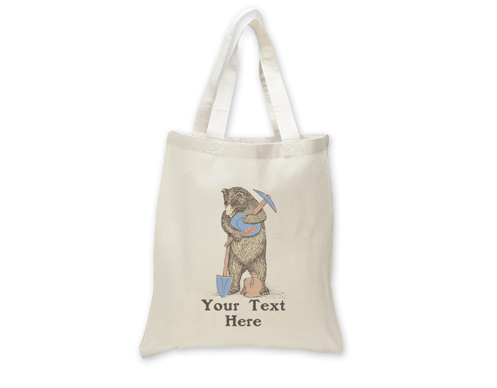 SF Mercantile Miner Bear Custom Totes