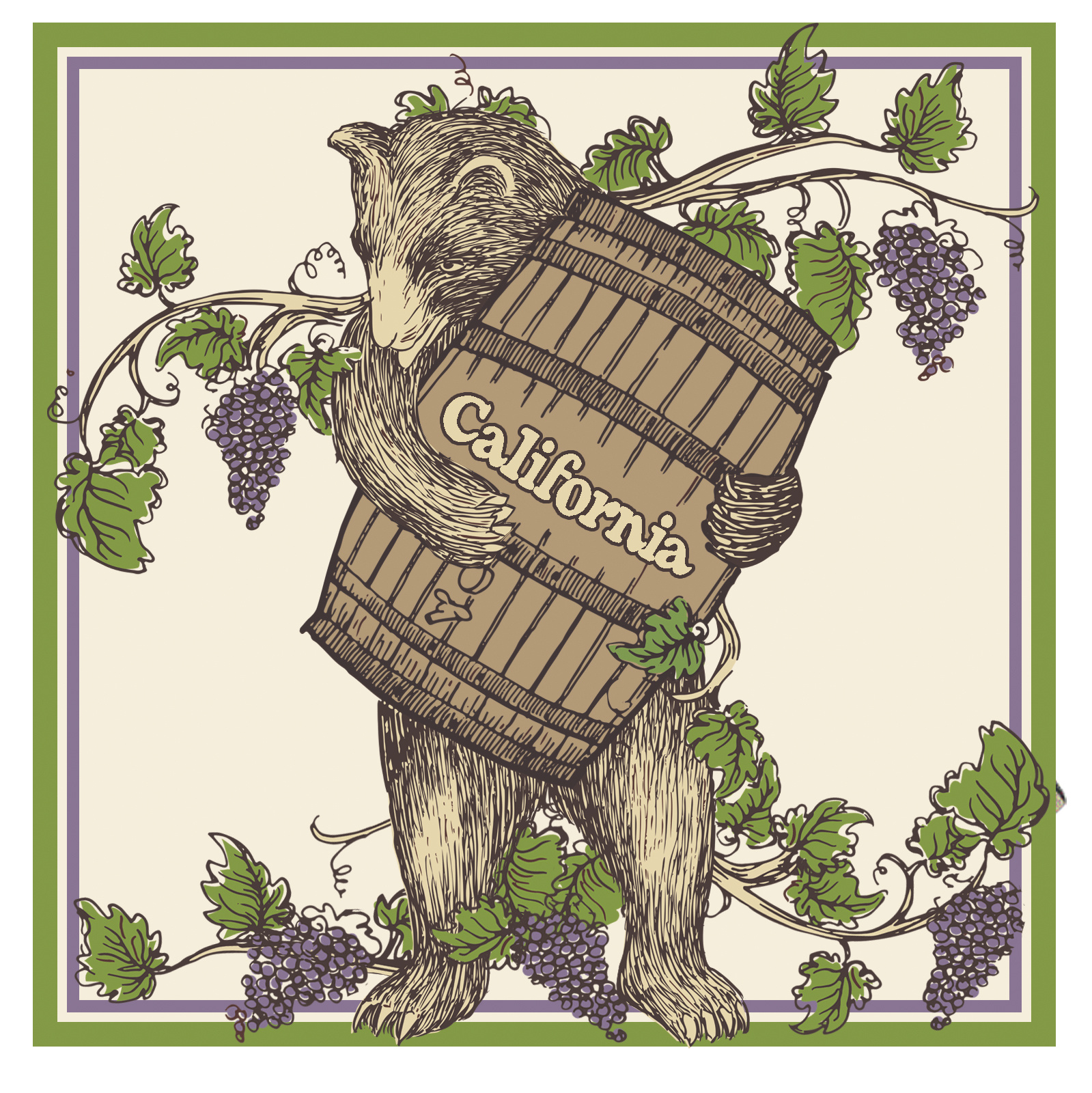 SF Mercantile California Wine Bear Hat