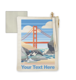 SF Mercantile GGB Horizon Custom Lined Zipper Pouch with Handle