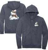 Karl the Fog Adult Unisex Zip Hoodie, Hthr Navy