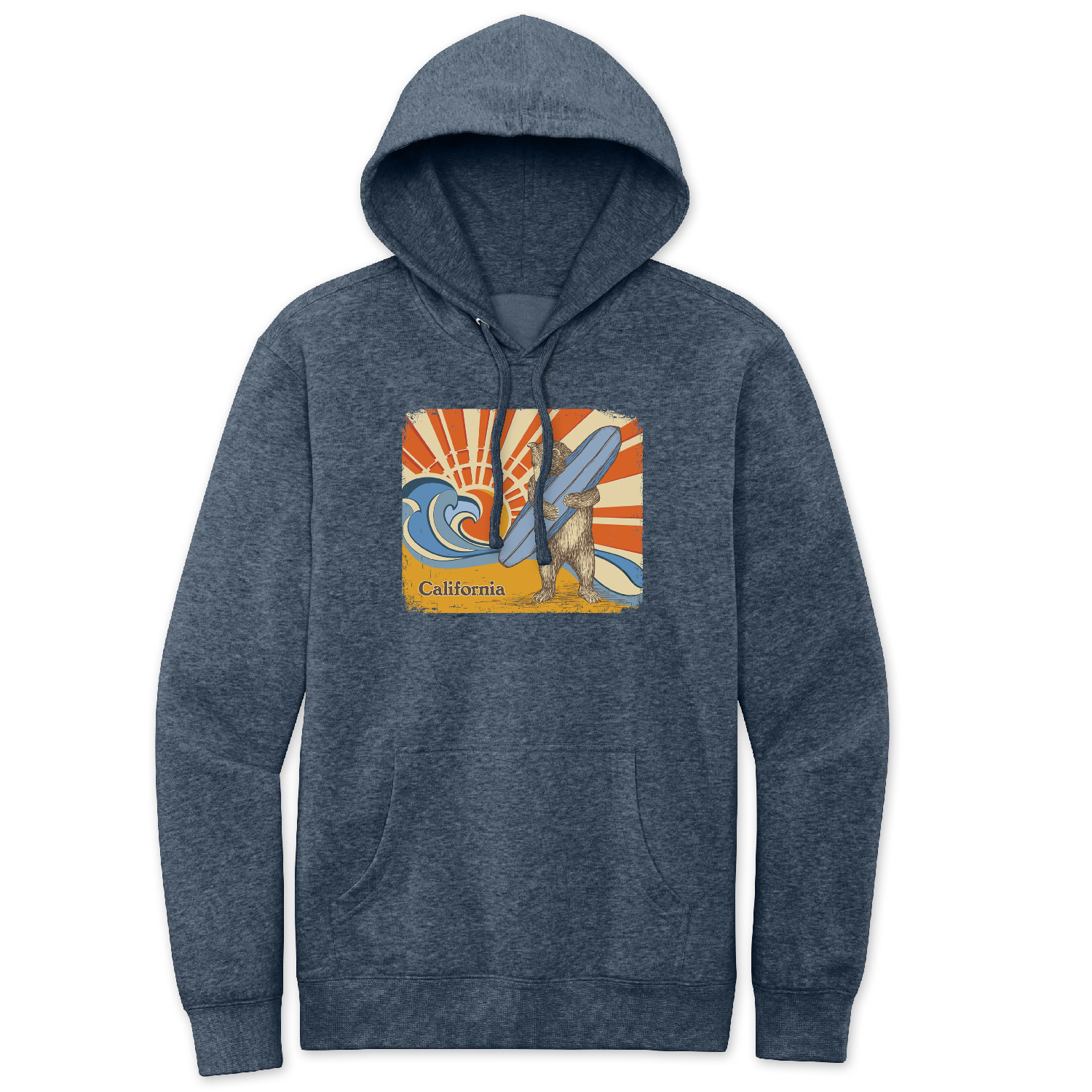 SF Mercantile Sun & Surf Bear Adult Pullover Hoodie