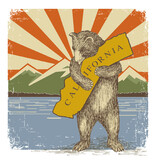 SF Mercantile Mountain Bear Adult Pullover Hoodie