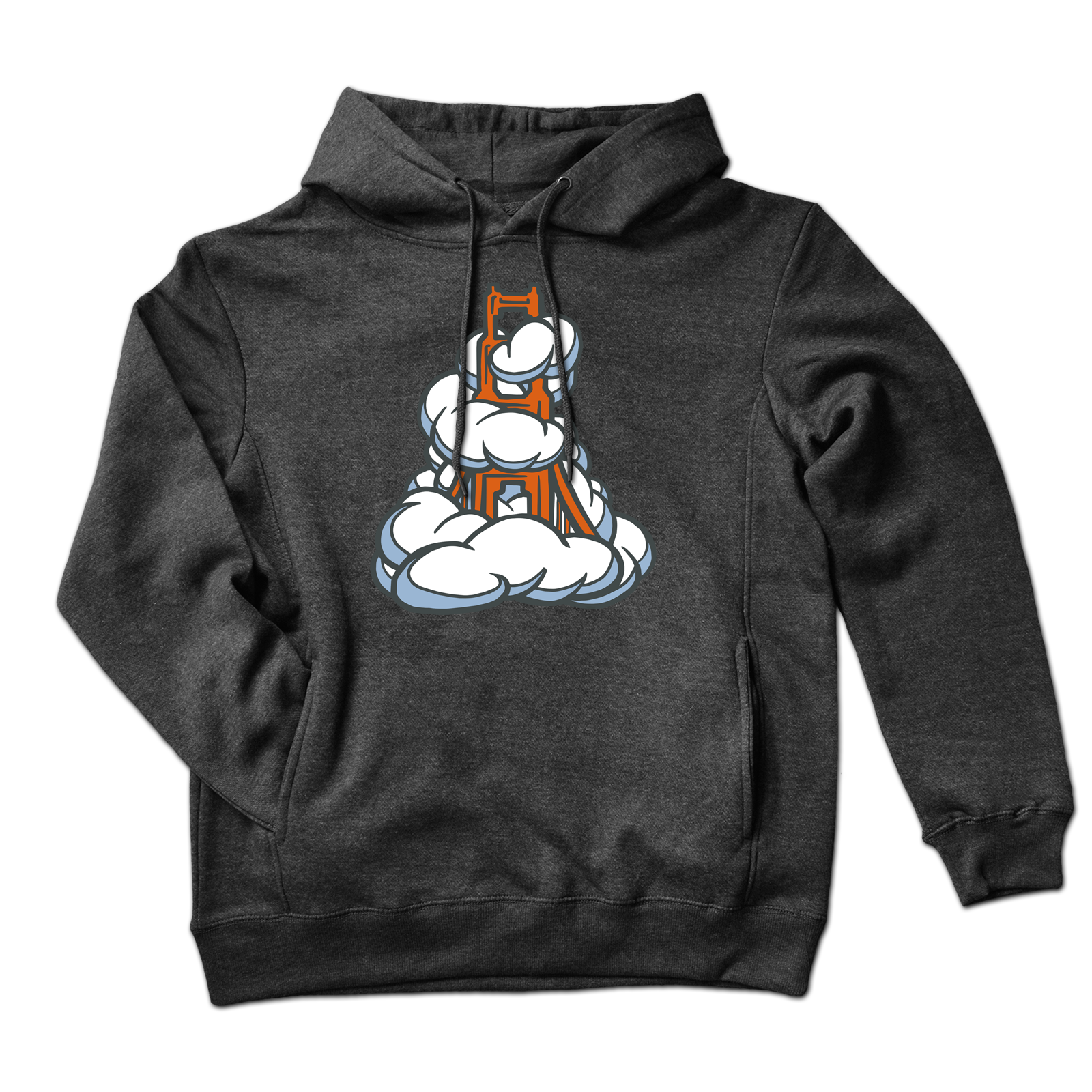 Charcoal Pullover Hoodie, Assorted Styles