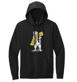 SF Mercantile CA Bear Unisex Pullover Hoodie, Black, White/Gold