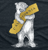 SF Mercantile CA Bear Unisex Pullover Hoodie, Black, White/Gold