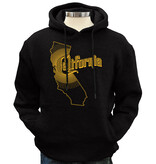 Vintage Graphic California Pullover Hoodie G-rated Black 2XL