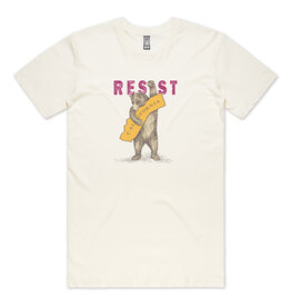 SF Mercantile RESIST CA Bear Unisex Tee, Cream,