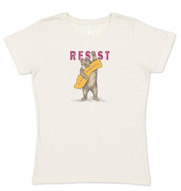 SF Mercantile RESIST CA Bear Women's Tee, Cream