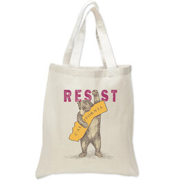 SF Mercantile RESIST CA Bear 6 oz Cotton Bag