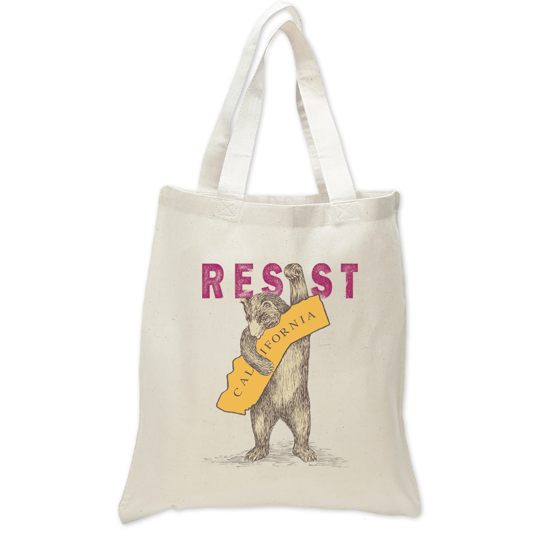 SF Mercantile RESIST CA Bear 6 oz Cotton Bag