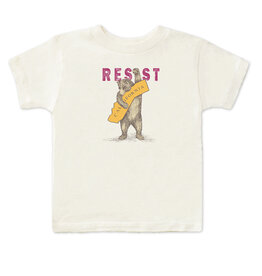 SF Mercantile RESIST CA Bear Kid's Tee, Cream