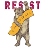 SF Mercantile RESIST CA Bear Kid's Tee, Cream