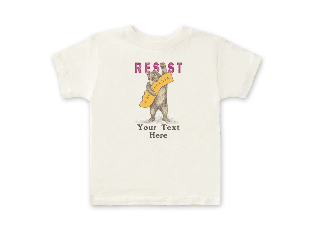 SF Mercantile CA Resist Bear Custom Kids Tee