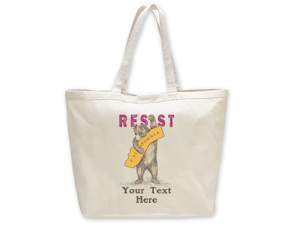 SF Mercantile CA Resist Bear Custom Totes