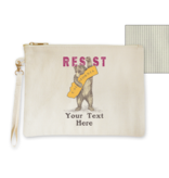 SF Mercantile CA Resist Bear Custom Lined Zipper Pouch with Handle