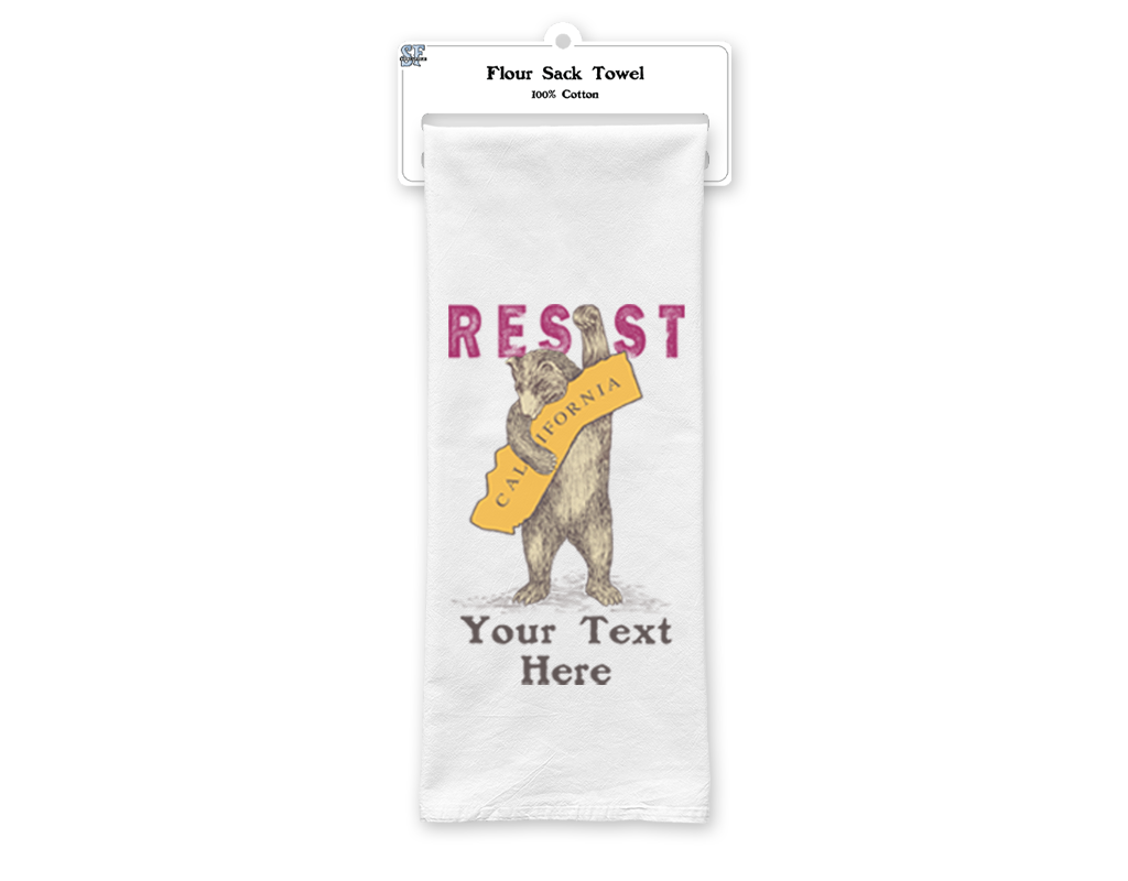 SF Mercantile CA Resist Bear Custom Flour Sack Towel