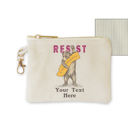 SF Mercantile CA Resist Bear Custom Lined Coin Purse