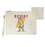 SF Mercantile RESIST CA Bear Zipper Pouch