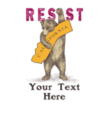 SF Mercantile CA Resist Bear Custom Lined Coin Purse
