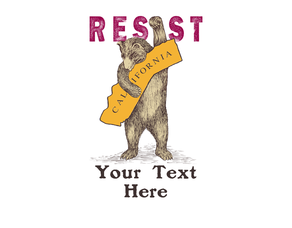 SF Mercantile CA Resist Bear Custom Lined Coin Purse