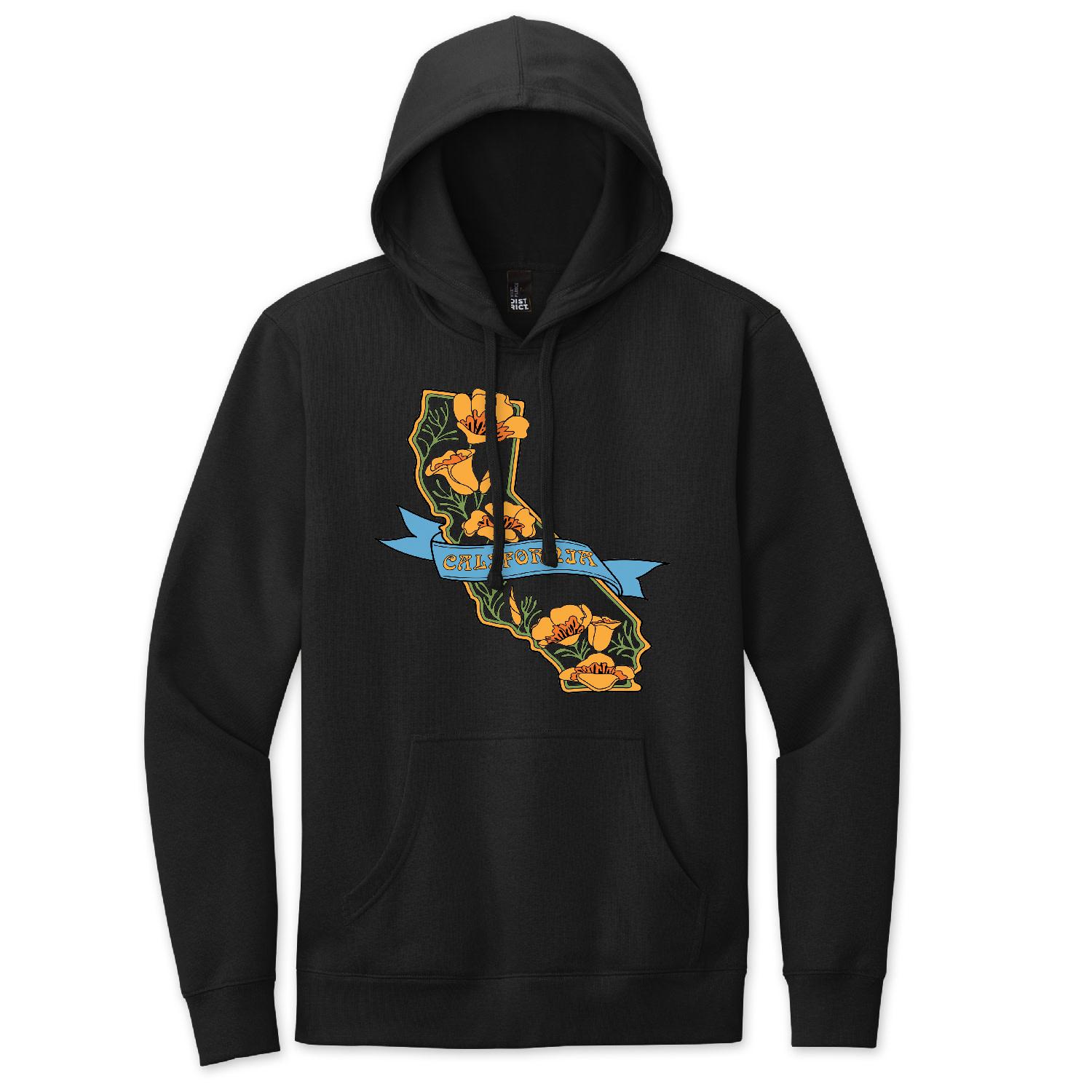 SF Mercantile California State w/Poppies Pullover Hoodie