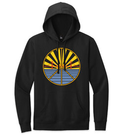 SF Mercantile Golden Gate Bridge Sunset Peace Pullover Fleece Hoodie