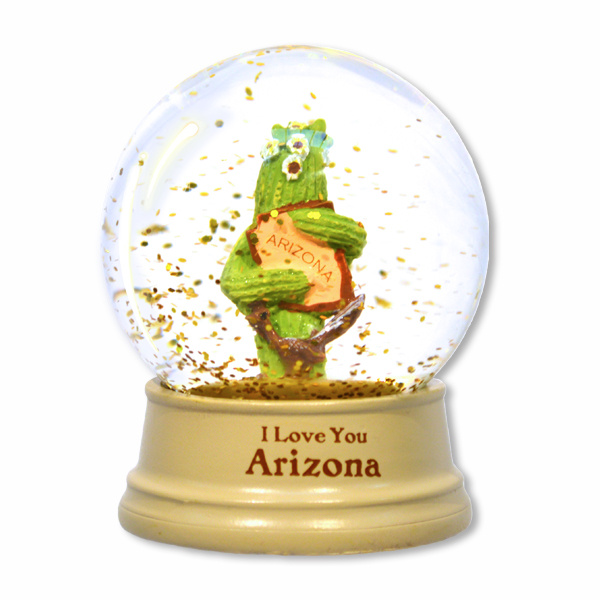 AZ Saguaro Hug Mini Water Globe