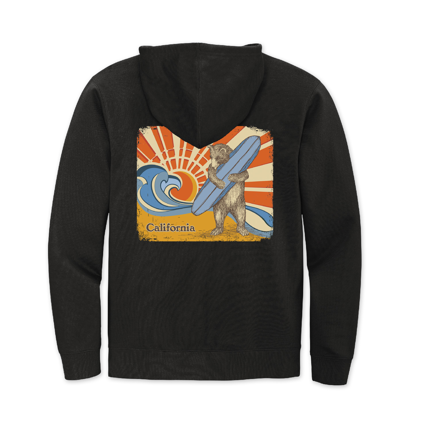 SF Mercantile Surf Bear Zip Hoodie