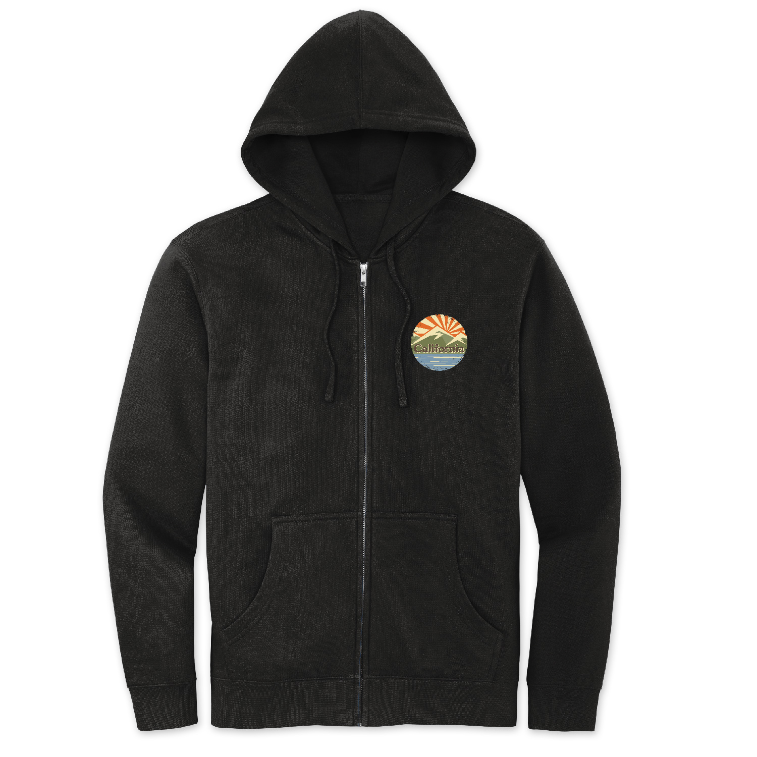 SF Mercantile California Mountain Bear Unisex Zip Hoodie
