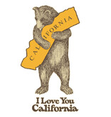 SF Mercantile California Bear Hug Zip Fleece Hoodie