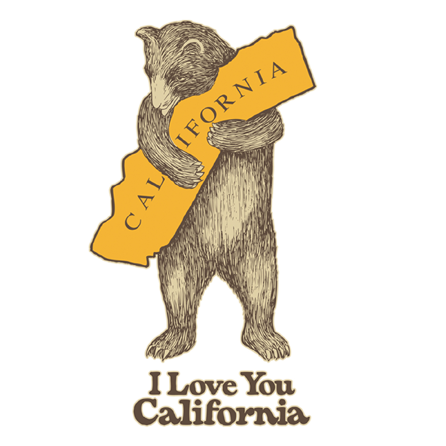 SF Mercantile California Bear Hug Zip Fleece Hoodie