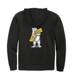 SF Mercantile White & Gold California Bear Hug Zip Fleece Hoodie